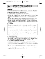 Preview for 8 page of Panasonic NN-SN668B Operating Instructions Manual