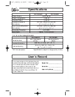 Preview for 30 page of Panasonic NN-SN668B Operating Instructions Manual