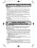 Предварительный просмотр 6 страницы Panasonic NN-SN676S Operating Instructions Manual