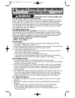 Предварительный просмотр 7 страницы Panasonic NN-SN676S Operating Instructions Manual