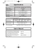 Предварительный просмотр 30 страницы Panasonic NN-SN676S Operating Instructions Manual