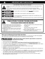 Preview for 3 page of Panasonic NN-SN744S Owner'S Manual