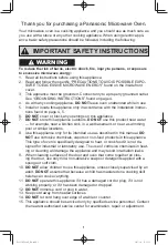 Preview for 3 page of Panasonic NN-SN745S Owner'S Manual