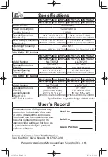 Preview for 32 page of Panasonic NN-SN745S Owner'S Manual