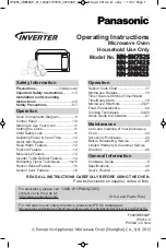 Preview for 1 page of Panasonic NN-SN752S Operating Instructions Manual