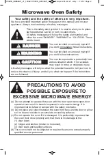 Preview for 2 page of Panasonic NN-SN752S Operating Instructions Manual