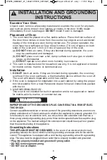 Preview for 6 page of Panasonic NN-SN752S Operating Instructions Manual