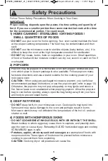 Preview for 8 page of Panasonic NN-SN752S Operating Instructions Manual