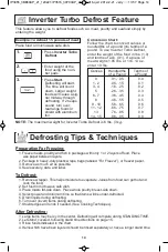 Preview for 16 page of Panasonic NN-SN752S Operating Instructions Manual