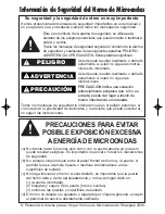 Preview for 2 page of Panasonic NN-SN778 (Spanish) Instrucciones De Operación