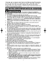 Preview for 3 page of Panasonic NN-SN778 (Spanish) Instrucciones De Operación