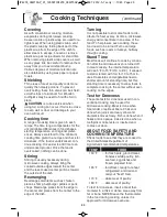 Предварительный просмотр 25 страницы Panasonic NN-SN942W Operating Instructions Manual