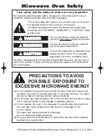 Preview for 2 page of Panasonic NN-SN968 Operating Instructions Manual