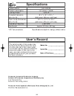 Preview for 30 page of Panasonic NN-SN968 Operating Instructions Manual