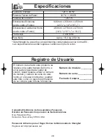 Preview for 60 page of Panasonic NN-SN968 Operating Instructions Manual