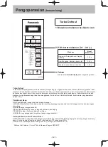 Preview for 25 page of Panasonic NN-ST 342M Operating Instruction And Cook Book