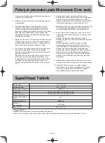 Preview for 29 page of Panasonic NN-ST 342M Operating Instruction And Cook Book