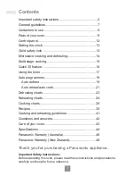 Preview for 3 page of Panasonic NN-ST25JB Operating Instructions Manual