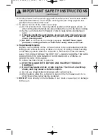 Preview for 5 page of Panasonic NN-ST340W Operating Instructions Manual