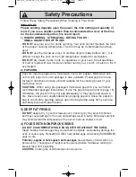 Preview for 9 page of Panasonic NN-ST340W Operating Instructions Manual