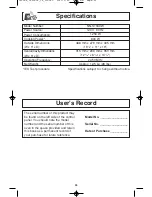 Preview for 31 page of Panasonic NN-ST340W Operating Instructions Manual