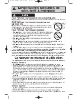 Preview for 38 page of Panasonic NN-ST340W Operating Instructions Manual