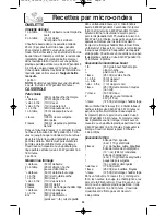 Preview for 54 page of Panasonic NN-ST340W Operating Instructions Manual