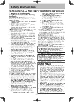 Preview for 4 page of Panasonic NN-ST342W Operating Instructions Manual