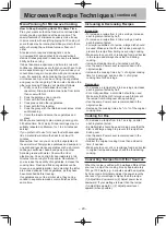 Preview for 22 page of Panasonic NN-ST342W Operating Instructions Manual