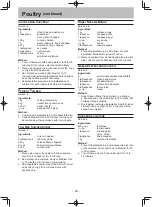 Preview for 28 page of Panasonic NN-ST342W Operating Instructions Manual