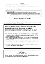 Preview for 2 page of Panasonic NN-ST342WKPQ Service Manual