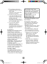 Preview for 5 page of Panasonic NN-ST34HB Operating Instructions Manual