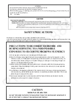 Preview for 2 page of Panasonic NN-ST34HMLPK Service Manual