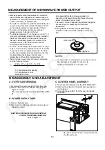 Предварительный просмотр 14 страницы Panasonic NN-ST34HMRPH Service Manual