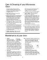 Preview for 6 page of Panasonic NN-ST477 Cookery Book & Operating Instructions