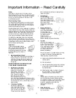 Preview for 8 page of Panasonic NN-ST477 Cookery Book & Operating Instructions