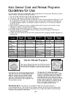 Preview for 27 page of Panasonic NN-ST477 Cookery Book & Operating Instructions