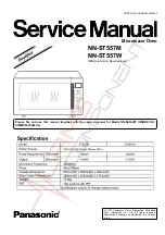 Panasonic NN-ST557M Service Manual preview