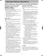 Preview for 6 page of Panasonic NN-ST64JW Operating Instruction And Cook Book