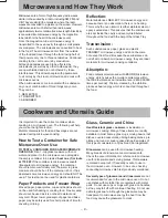 Preview for 9 page of Panasonic NN-ST64JW Operating Instruction And Cook Book