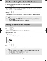 Preview for 17 page of Panasonic NN-ST64JW Operating Instruction And Cook Book