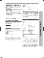 Preview for 45 page of Panasonic NN-ST64JW Operating Instruction And Cook Book