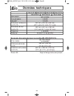 Preview for 63 page of Panasonic NN-ST651B Operating Instructions Manual