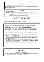 Preview for 2 page of Panasonic NN-ST652WRUN Quick Start Manual