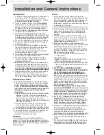 Preview for 3 page of Panasonic NN-ST656M Operating Manual