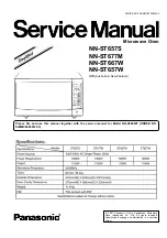 Preview for 1 page of Panasonic NN-ST657S Service Manual