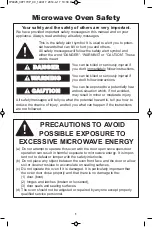 Preview for 3 page of Panasonic NN-ST661 Operating Instructions Manual