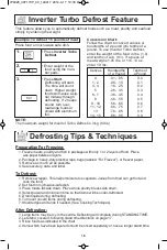 Preview for 18 page of Panasonic NN-ST661 Operating Instructions Manual