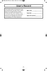 Preview for 32 page of Panasonic NN-ST661 Operating Instructions Manual