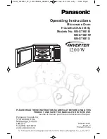 Panasonic NN-ST661B Operating Instructions Manual preview